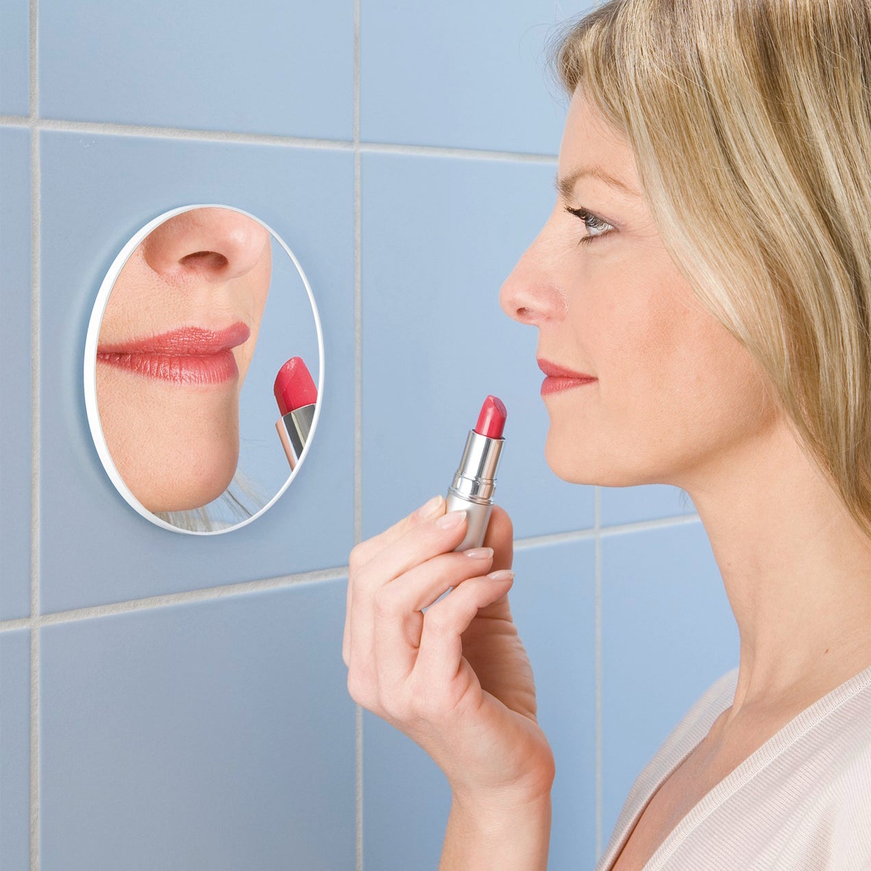 Specchio adesivo tondo WENKO L 12 x H 12 x P 2 cm - 3