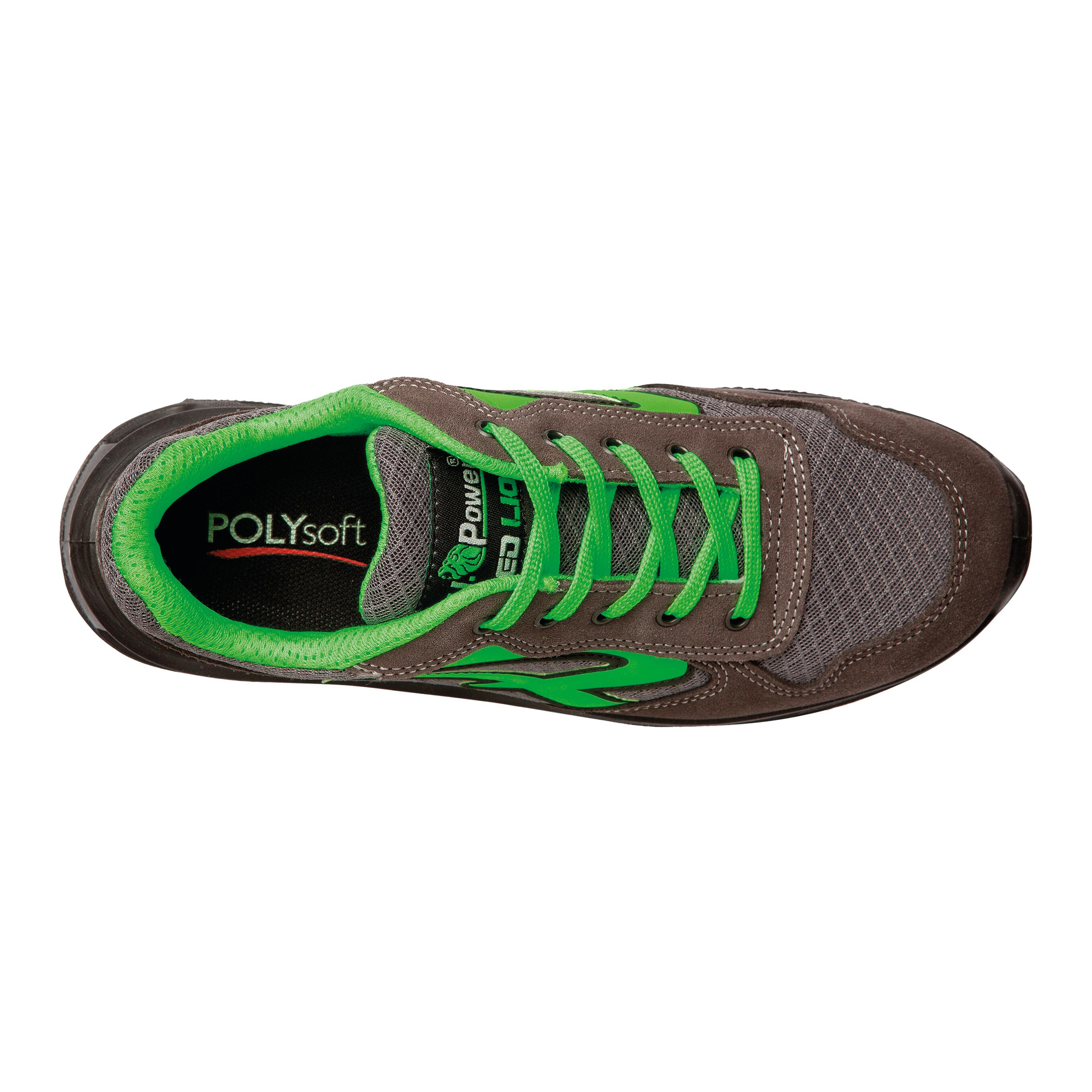 Sapato de segurança cinza e verde S1P SRC tamanho 42 U Power Point - 2