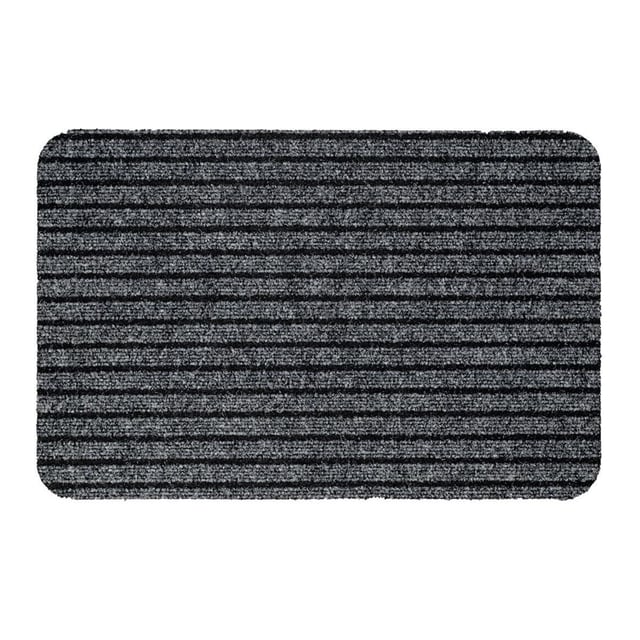 Tapis antipoussière gris l.40 cm x L.60 cm, Nolan