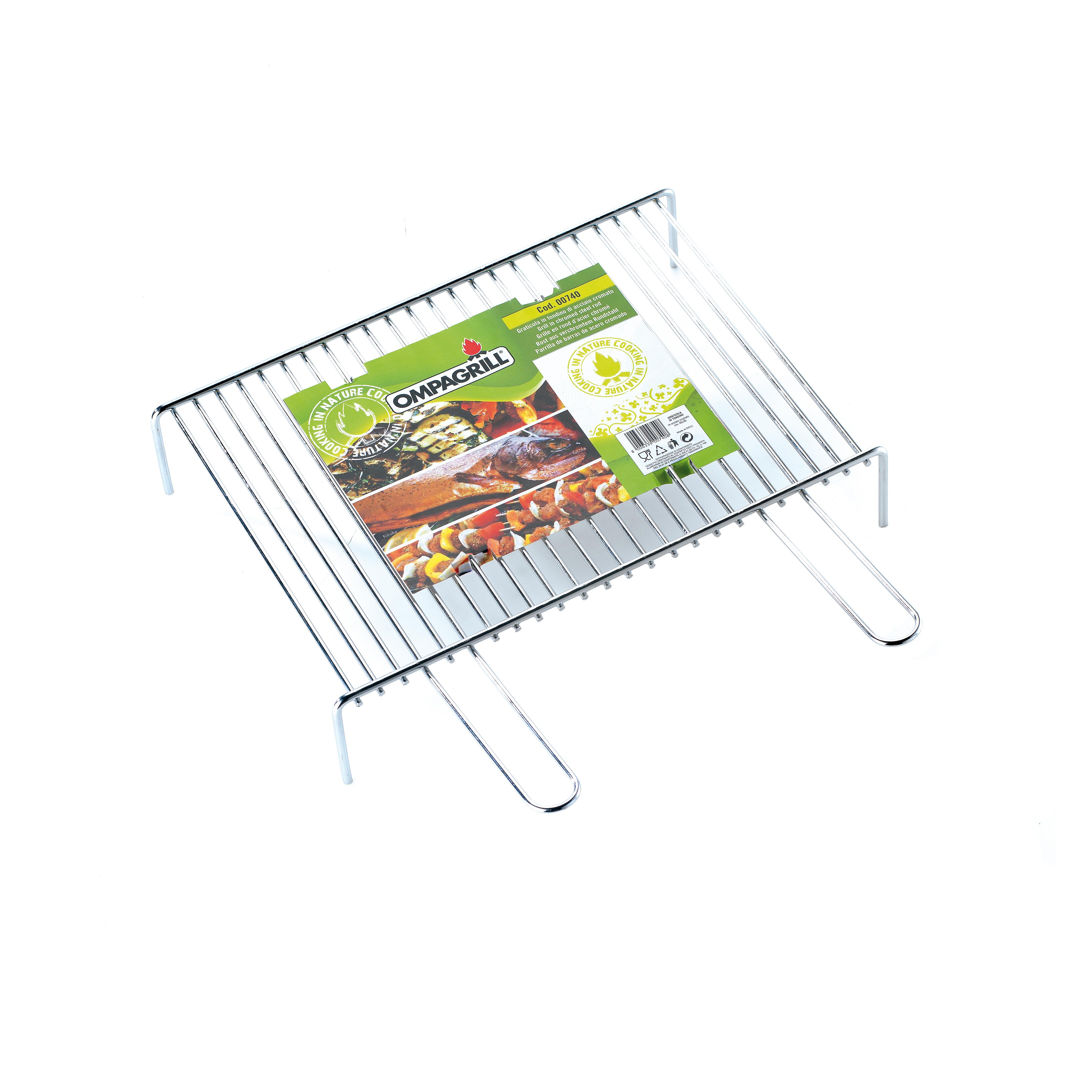 Griglia per barbecue in acciaio con piedi OMPAGRILL 50 x 35 cm - 2