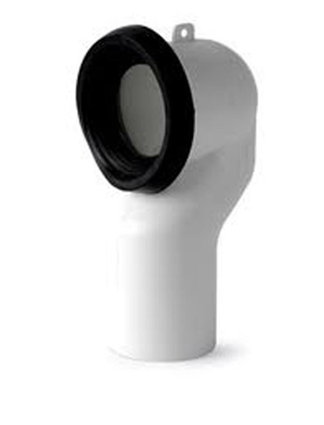 Gomito per scarico ø 100/100/100 mm in ABS bianco
