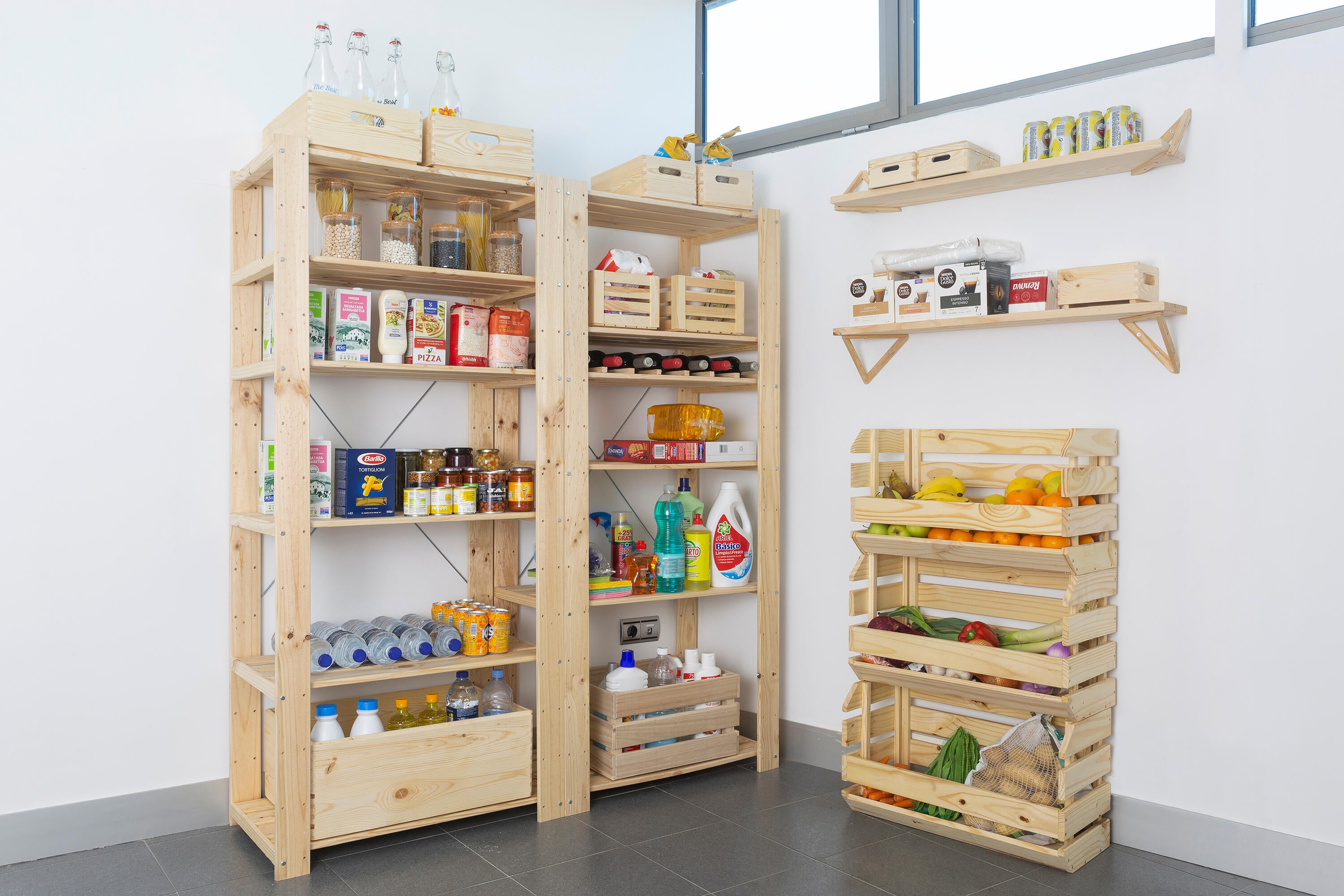 Caixa de madeira EVOLUTION EMPILHÁVEL 60X28.5X35.5CM - 8