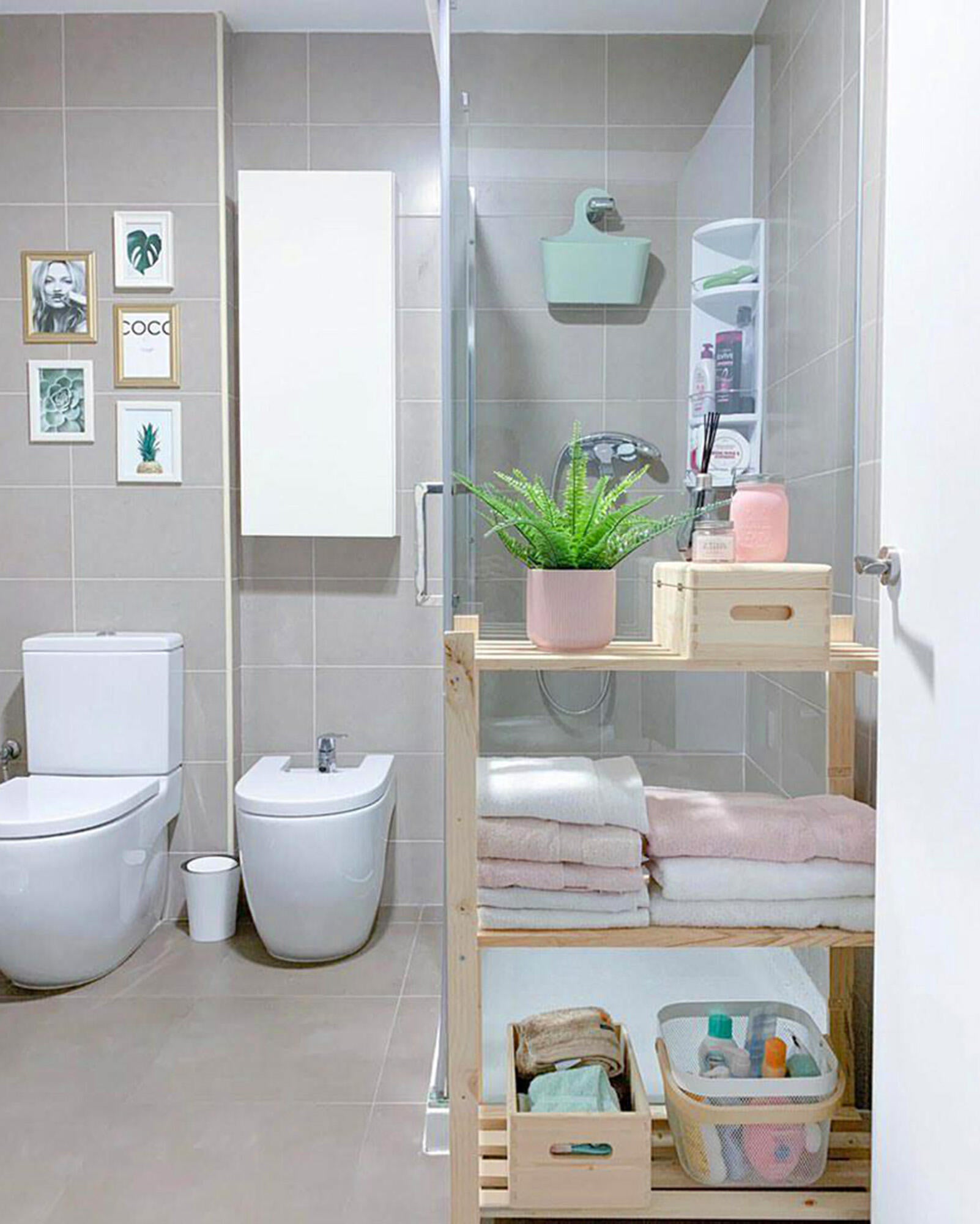 Scaffale in kit 3 ripiani Natura L 65 x P 30 x H 88 cm beige, portata per ripiano 40 kg - 4