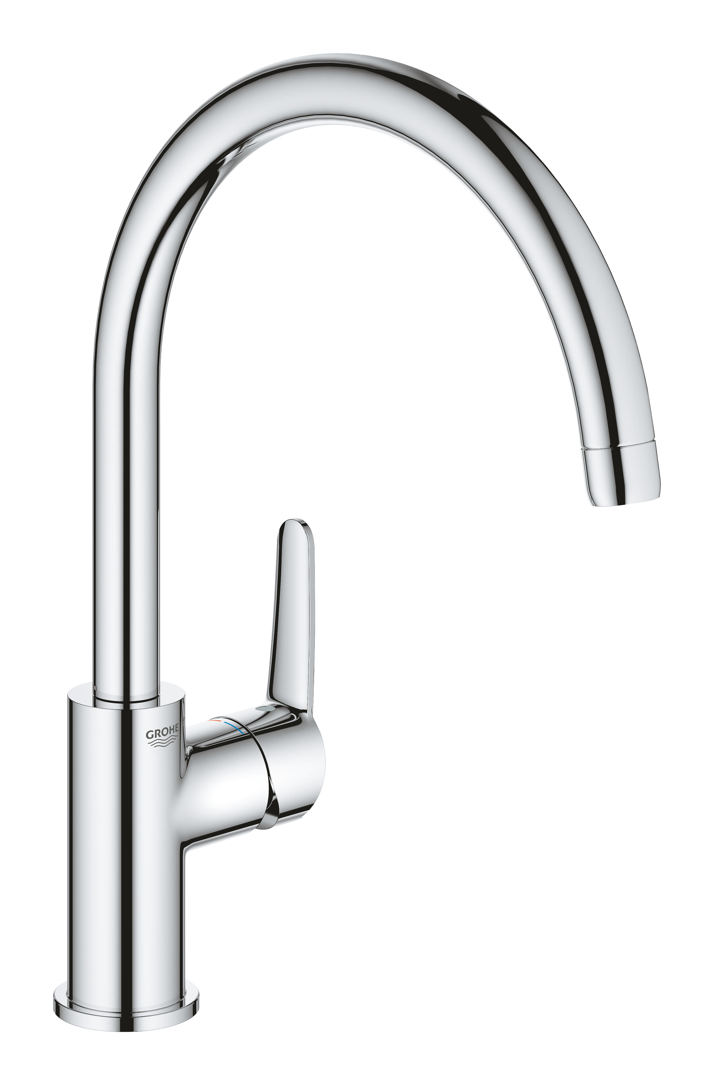 Grifo de cocina monomando caño alto grohe start clova