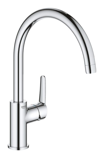 Leroymerlin Rubinetto da cucina fisso a collo di cigno Start Clova cromo lucido GROHE