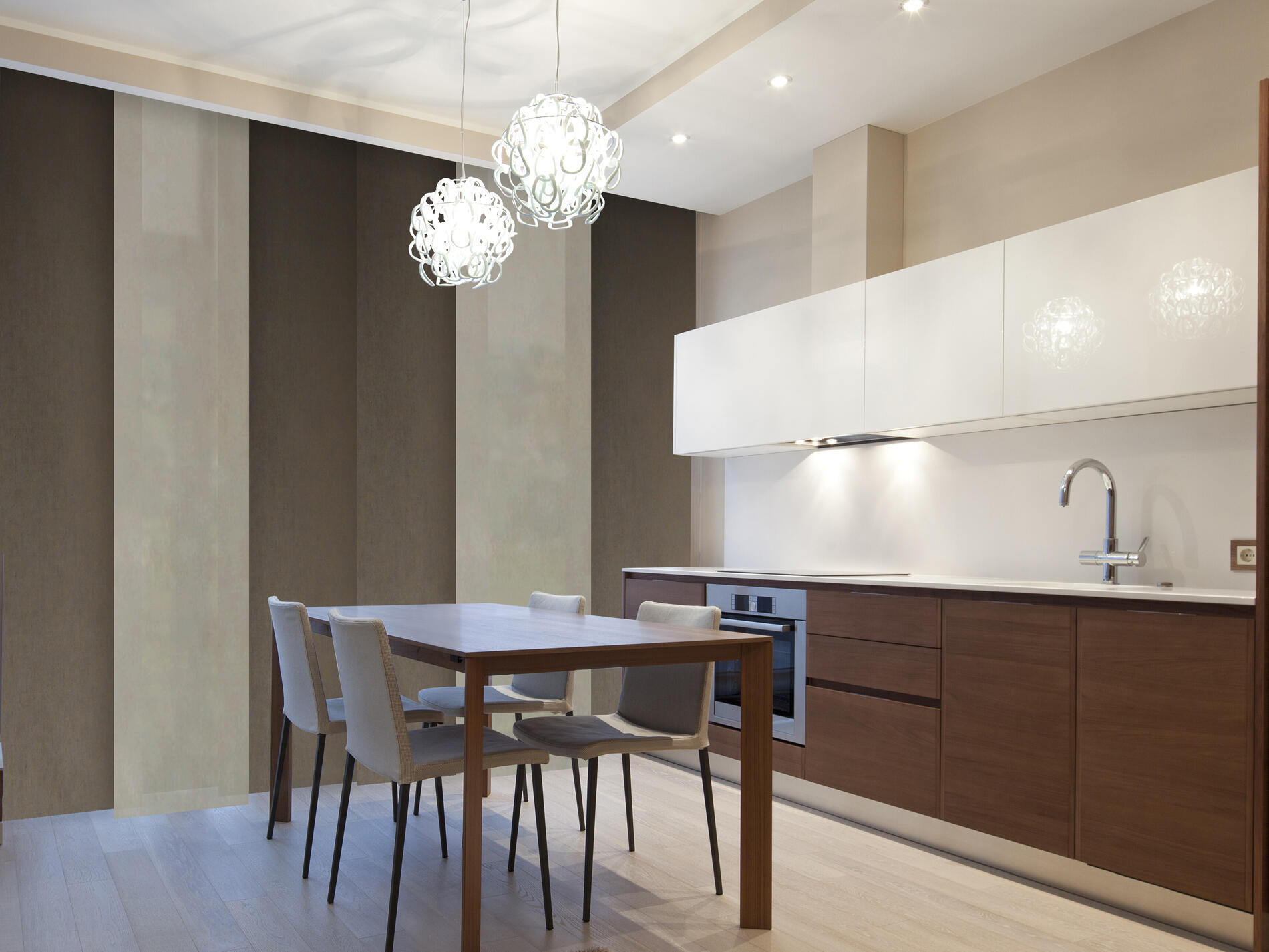 Pannello giapponese INSPIRE resinato One crema 60x300 cm - 4