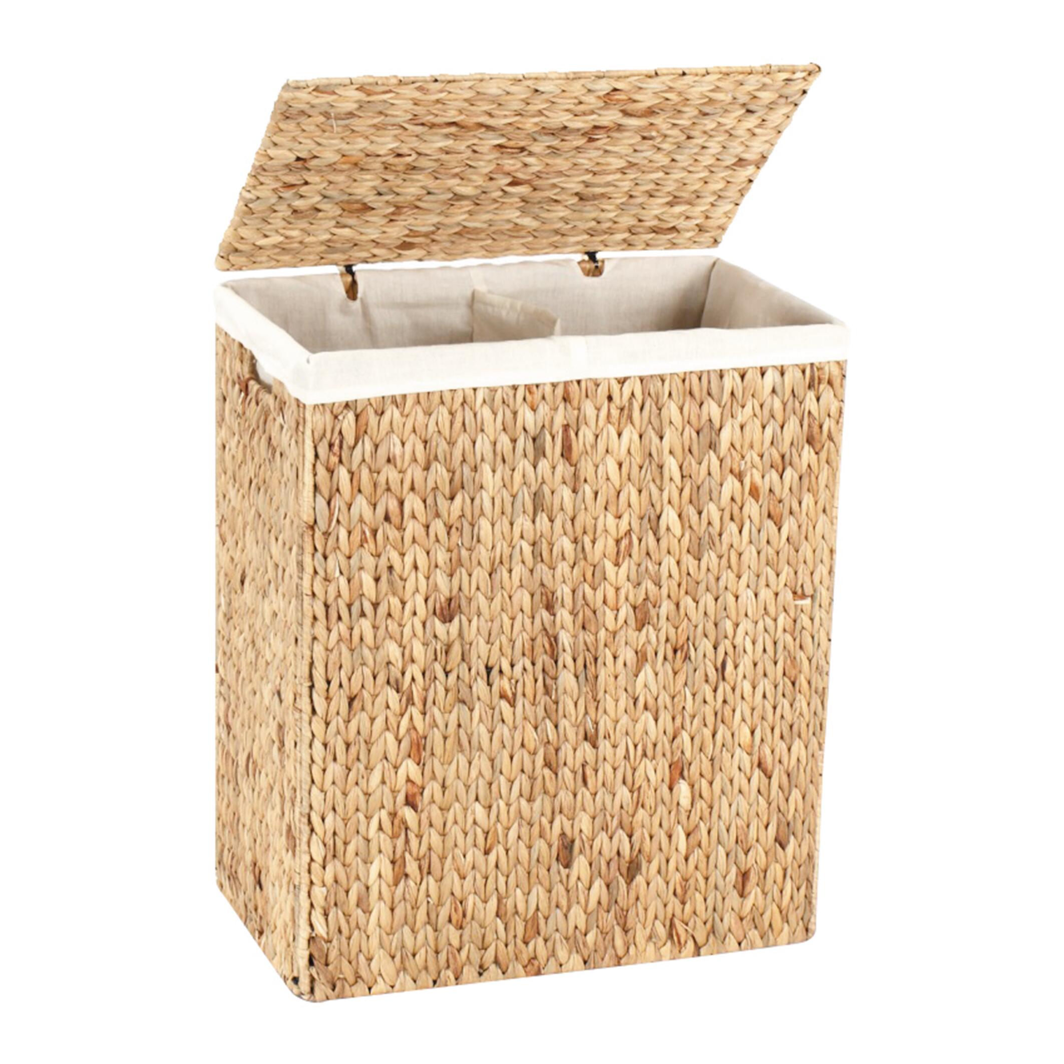 Cesta porta biancheria rettangolare in rattan marrone SENSEA 48 l - 2
