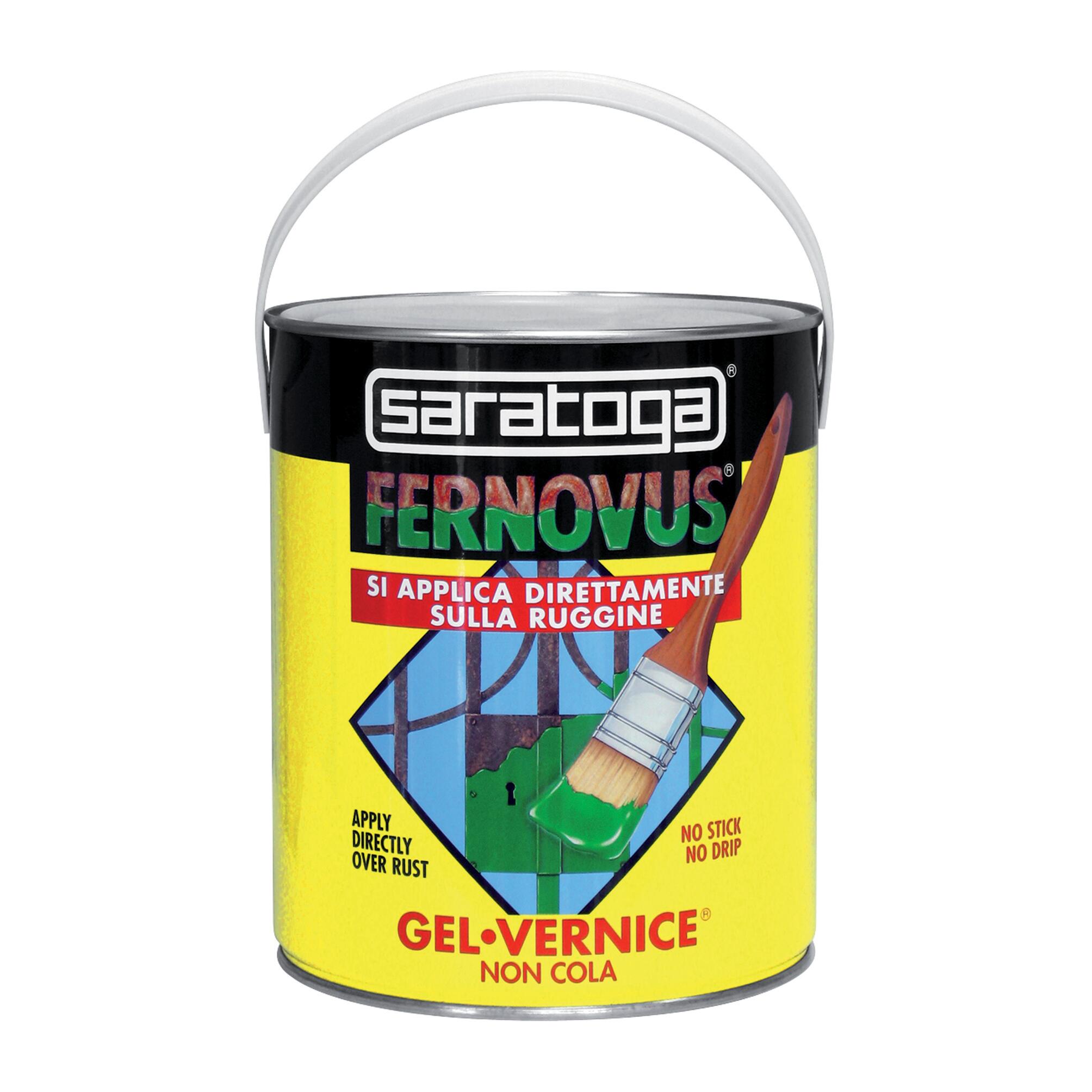 Vernice da esterno antiruggine per ferro SARATOGA Fernovus grigio forgia, metallizzato opaco, 2.5 l - 7