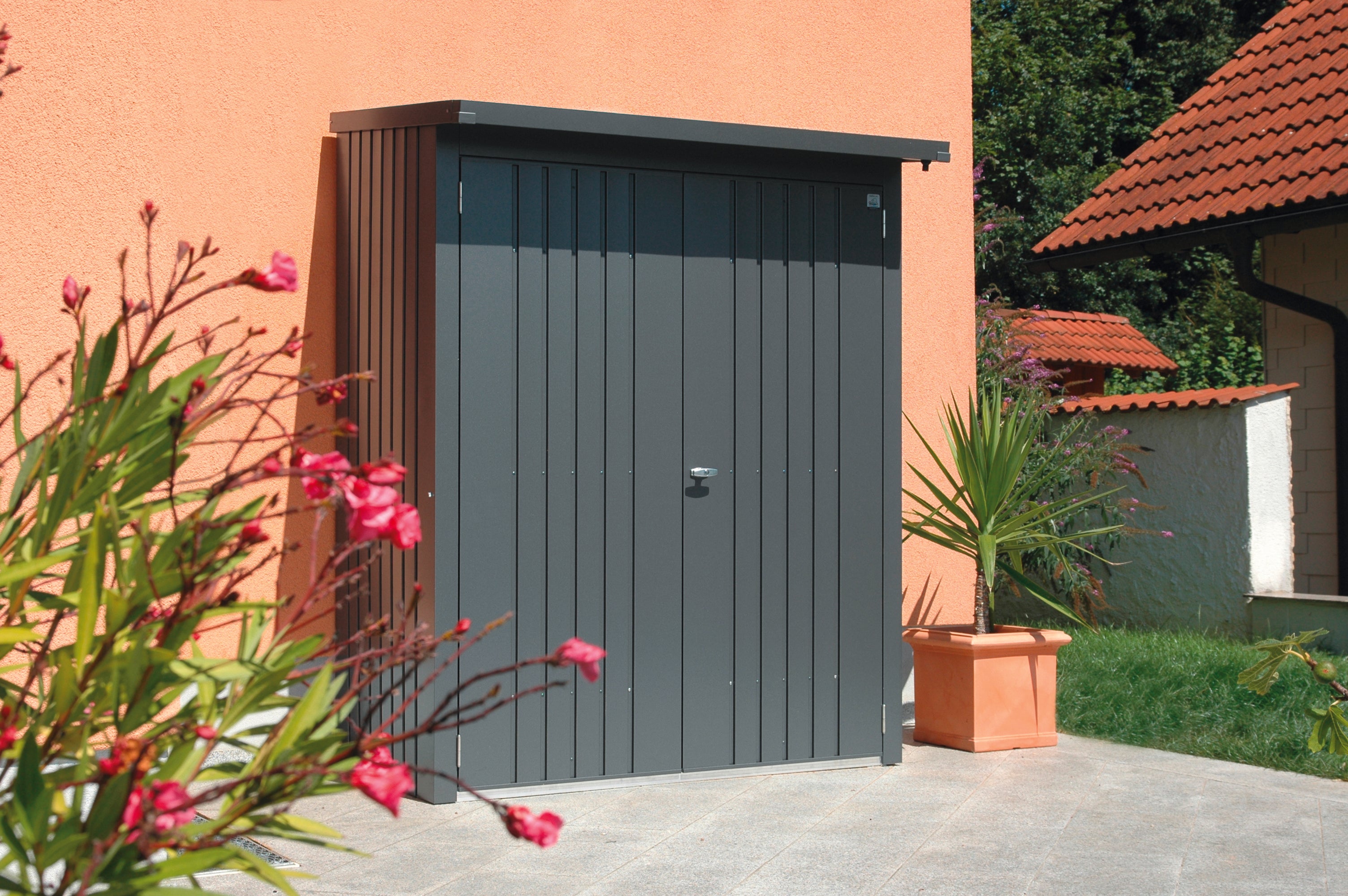 Panel lateral leñero 150 gris izq. parte conjunto