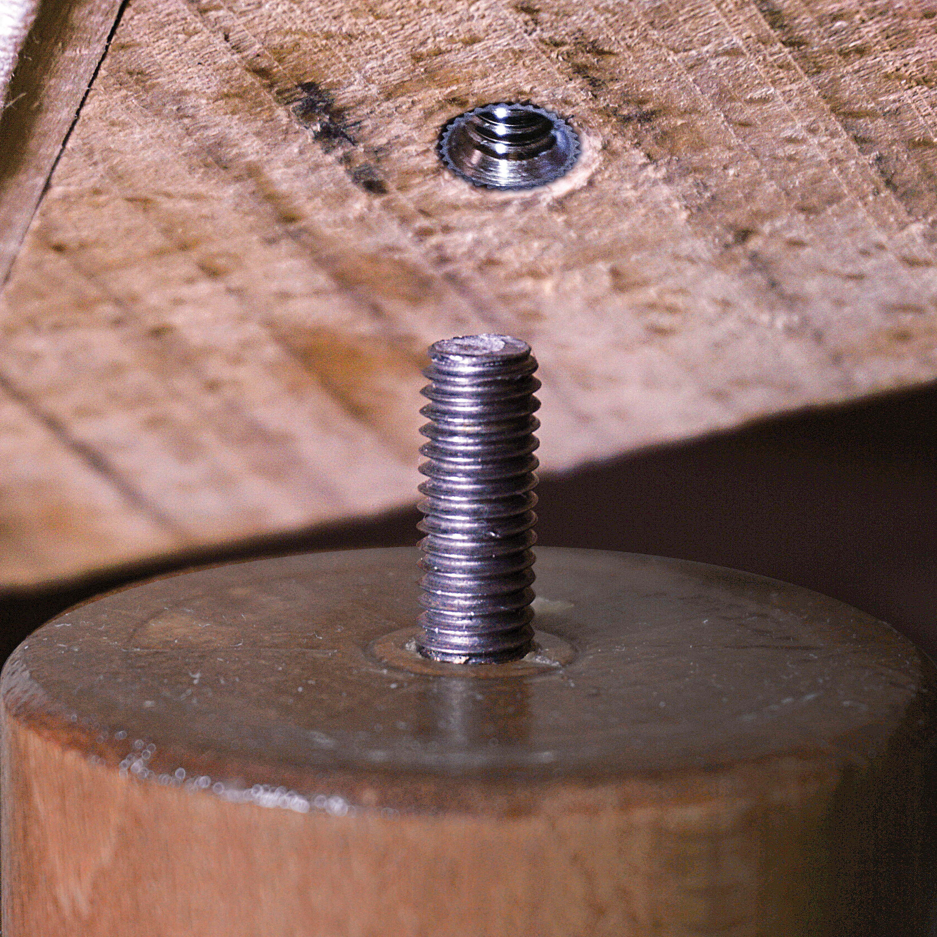 8 parafusos de rosca dupla STANDERS MADEIRA/METAL ZINCADO 4X50 - 4