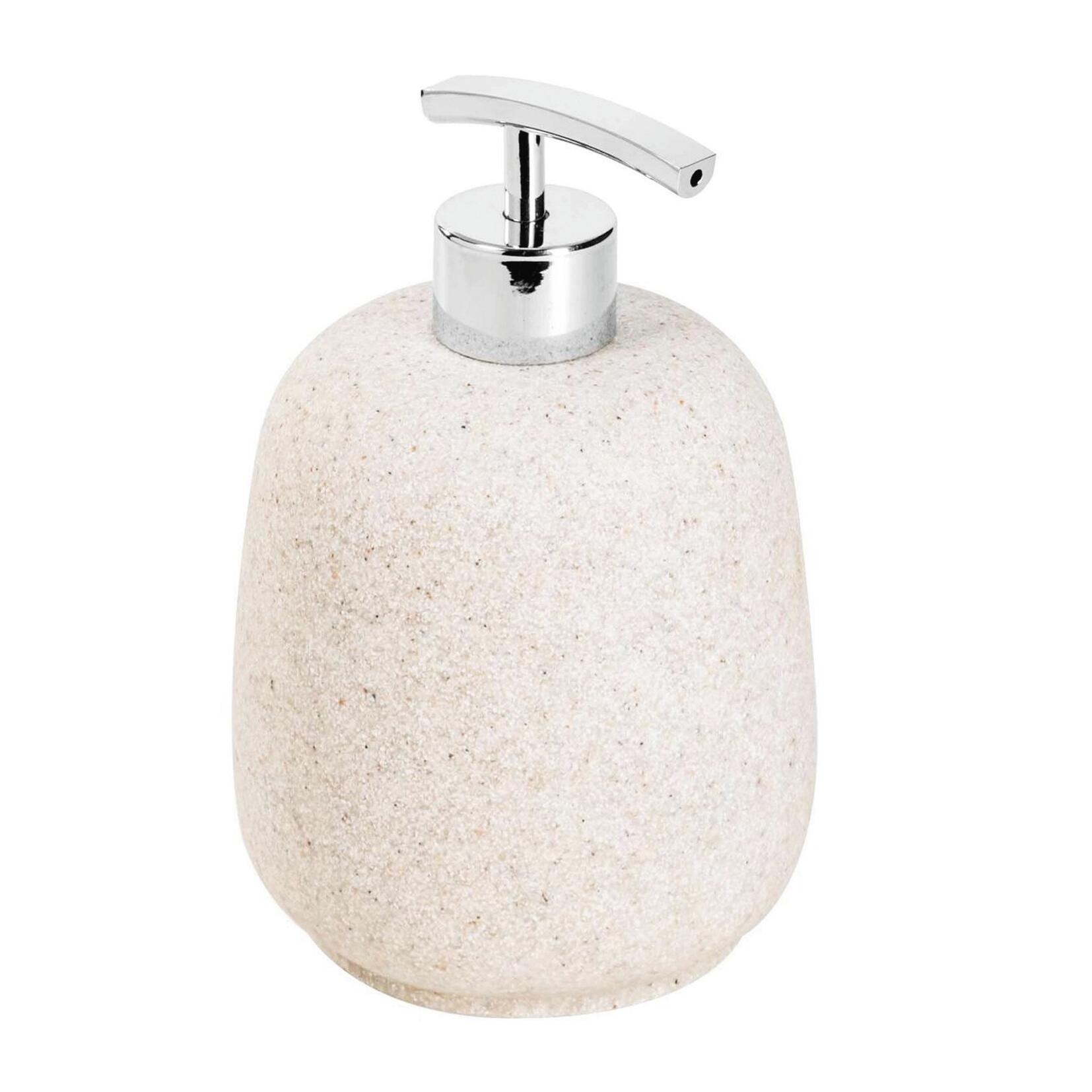 Dispenser sapone per bagno d'appoggio AFRA dispenser in poliresina sabbia sabbia in resina 0.5 l - 9