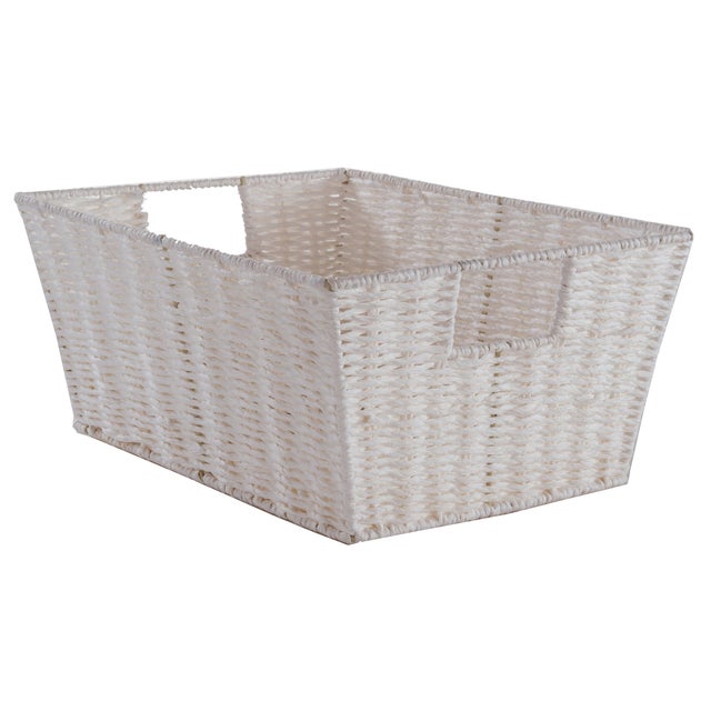Cesta in carta COMPACTOR bianco P 24 x L 24 x H 14 cm