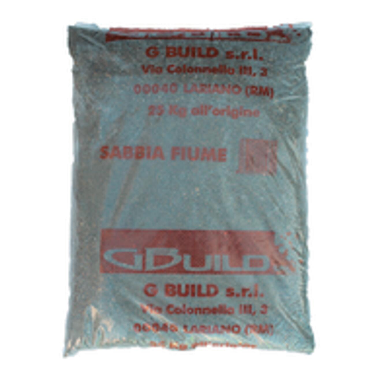 Sabbia Di Fiume Vagliata 0/6 Mm - Sacchi Da 25 Kg