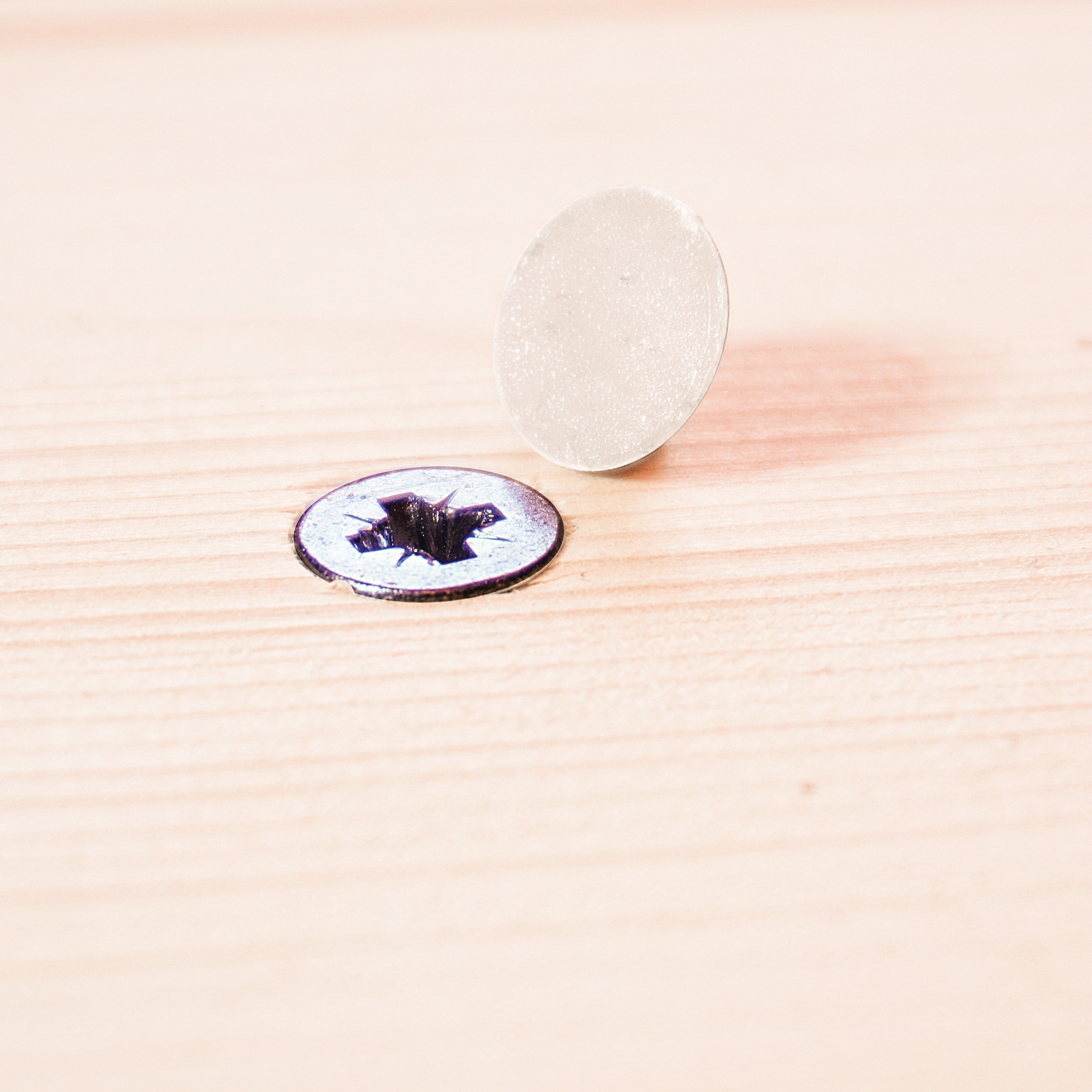 100 tapa parafusos STANDERS PLÁSTICO ADESIVO BRANCO D13MM - 4