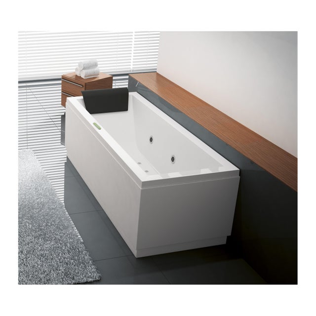 Vasca idromassaggio rettangolare Amea,bianco ,180, 80 cm, 6 bocchette,