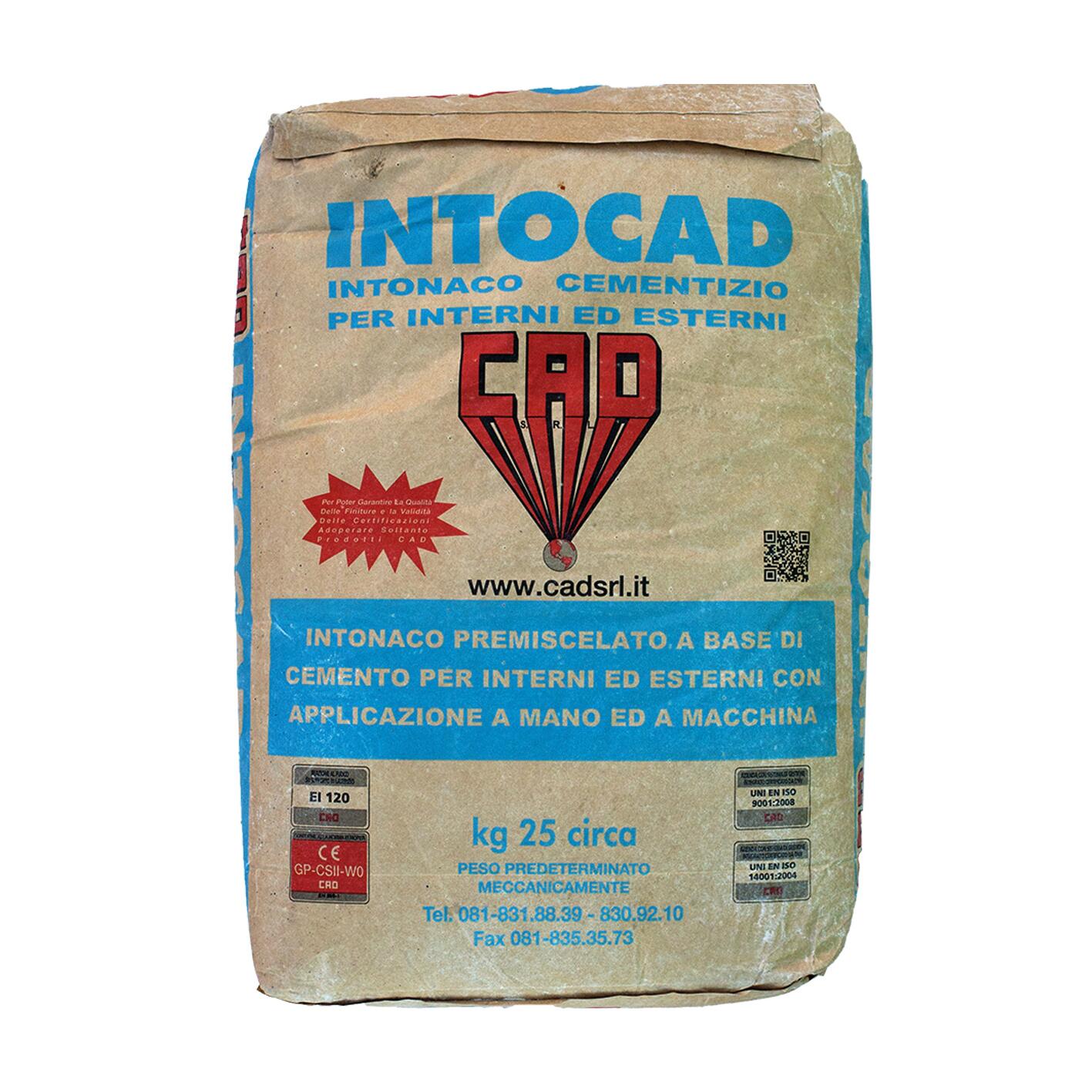 Intonaco in cemento INTOCAD Grigio 25 kg grigio | Leroy Merlin