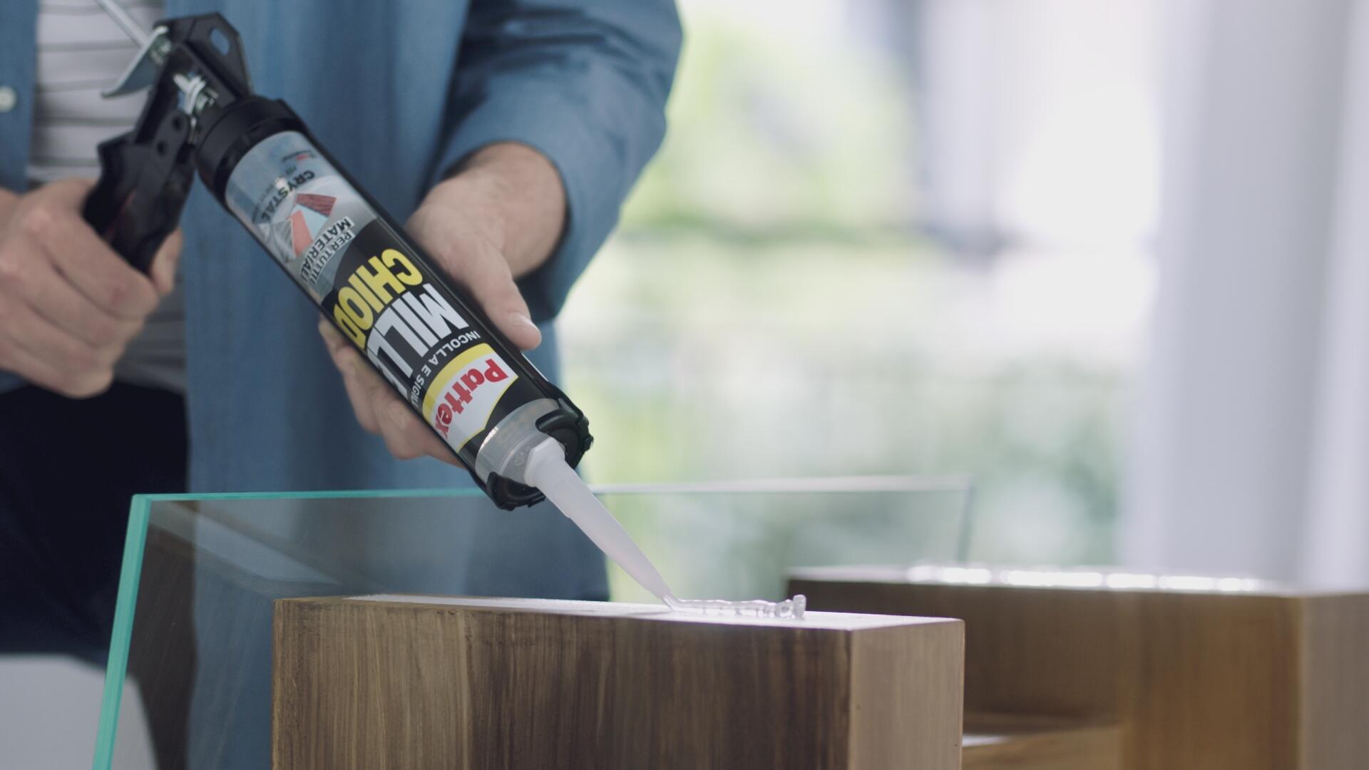 Colla per fissare PATTEX MilleChiodi Crystal  trasparente 0.29 kg - 2