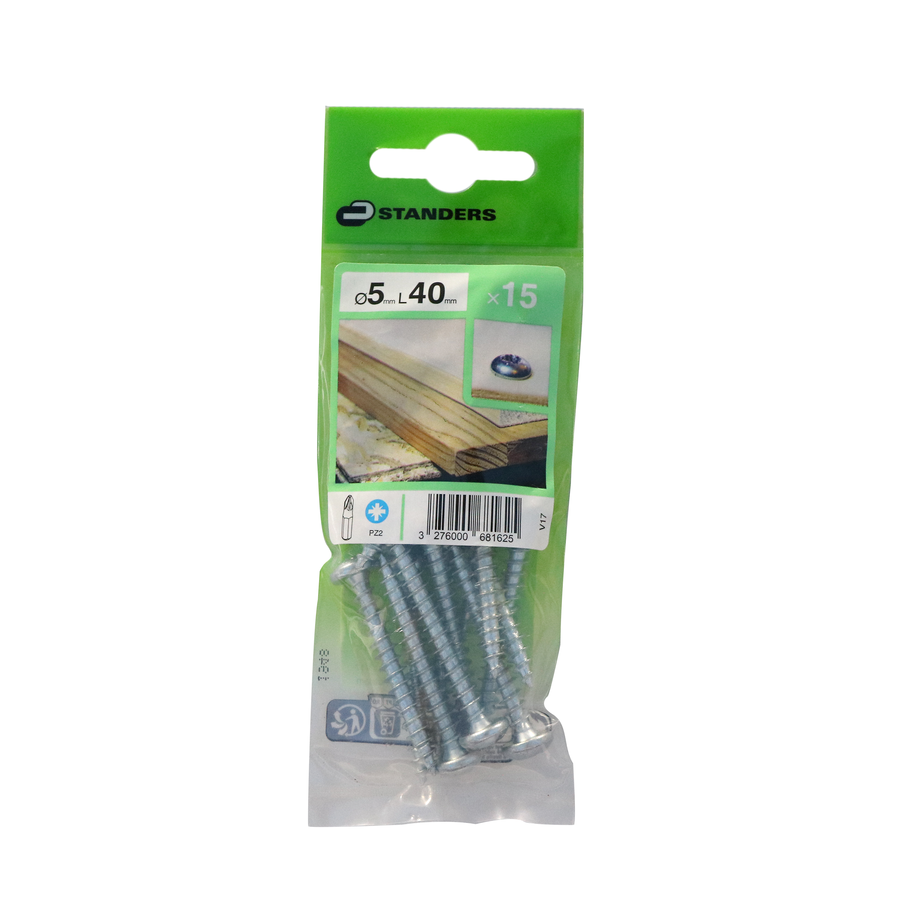 Wkręt 5 x 40 mm 15 szt. Standers - 4