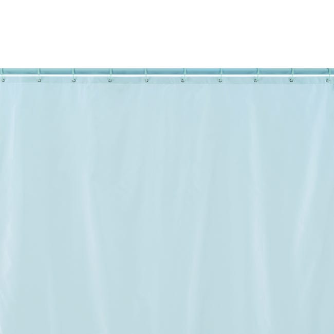 Tenda Doccia Wenko Monocolore 180x200cm - Poliestere Lavabile, Bianco - Foto 2