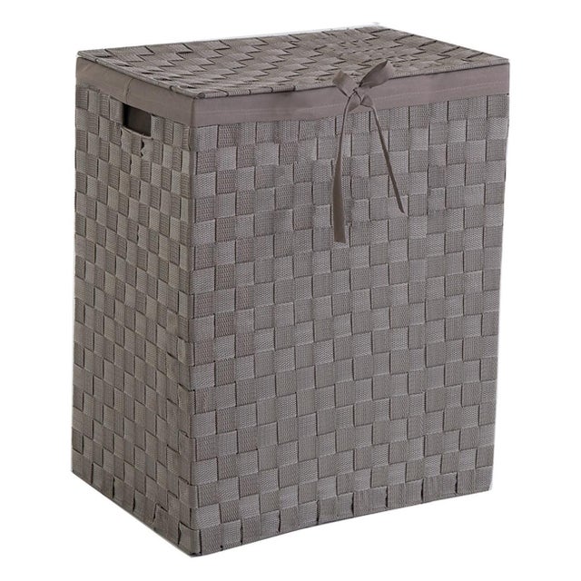Cesta porta biancheria in polipropilene grigio COMPACTOR Tex 50 l