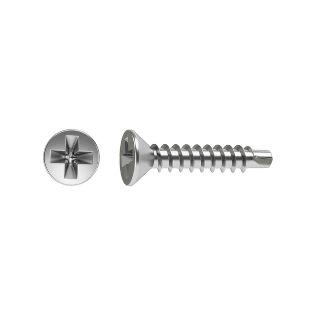 Vite STANDERS testa svasata PH2 in acciaio zincato Ø3.9XL25 mm, 20 pezzi