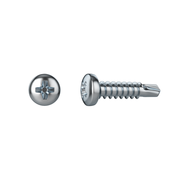 30 Tornillo para metal STANDERS phillips con cabeza abombada, ø 3.5 x L. 13 mm