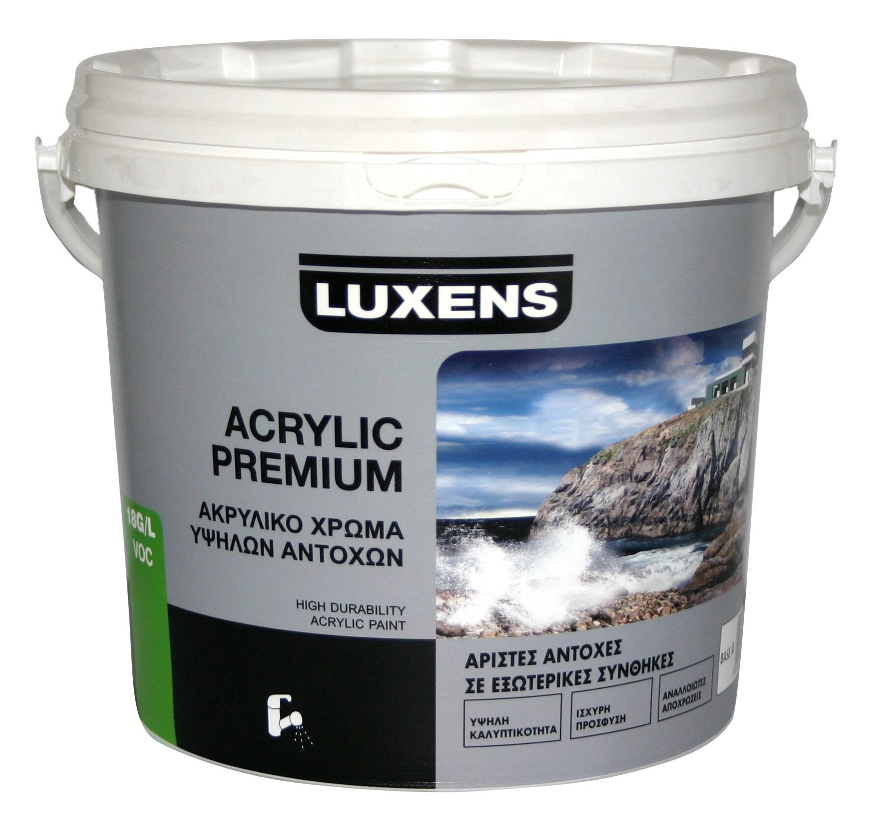 Χρώμα μηχανής LUXENS Premium 9L εξωτερικής χρήσης για σκούρες αποχρώσεις