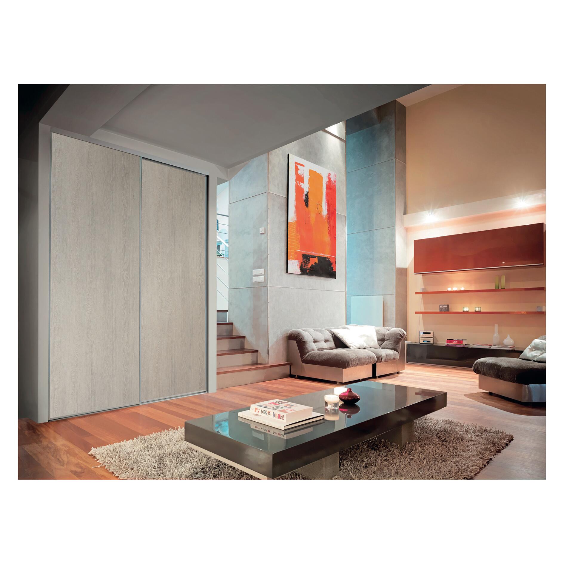 Anta scorrevole per armadi Seattle L 91 x H 270 cm rovere grigio - 2