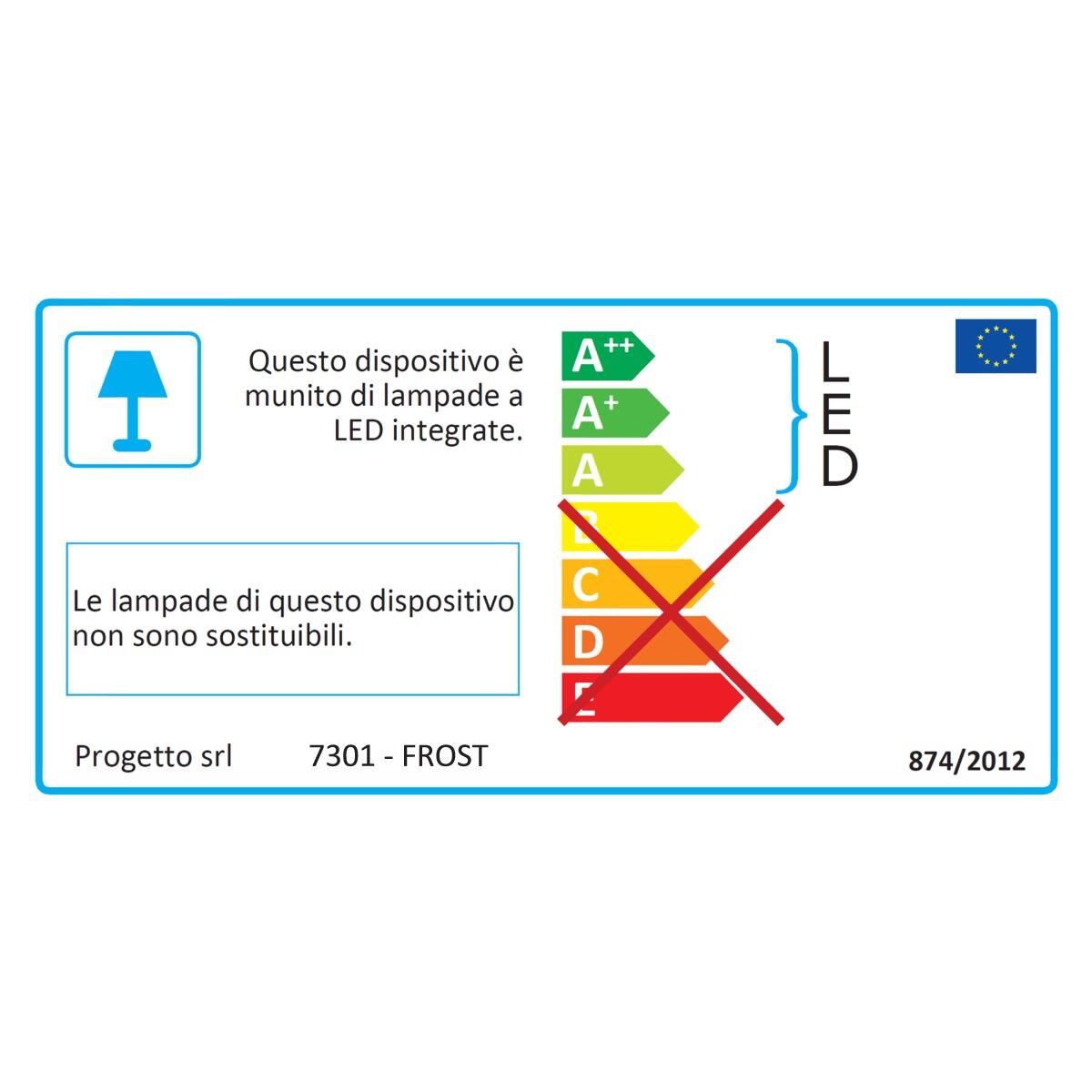 Specchio con illuminazione integrata rettangolare Frost L98 x H70 x P3 cm, bronzo con led - 2