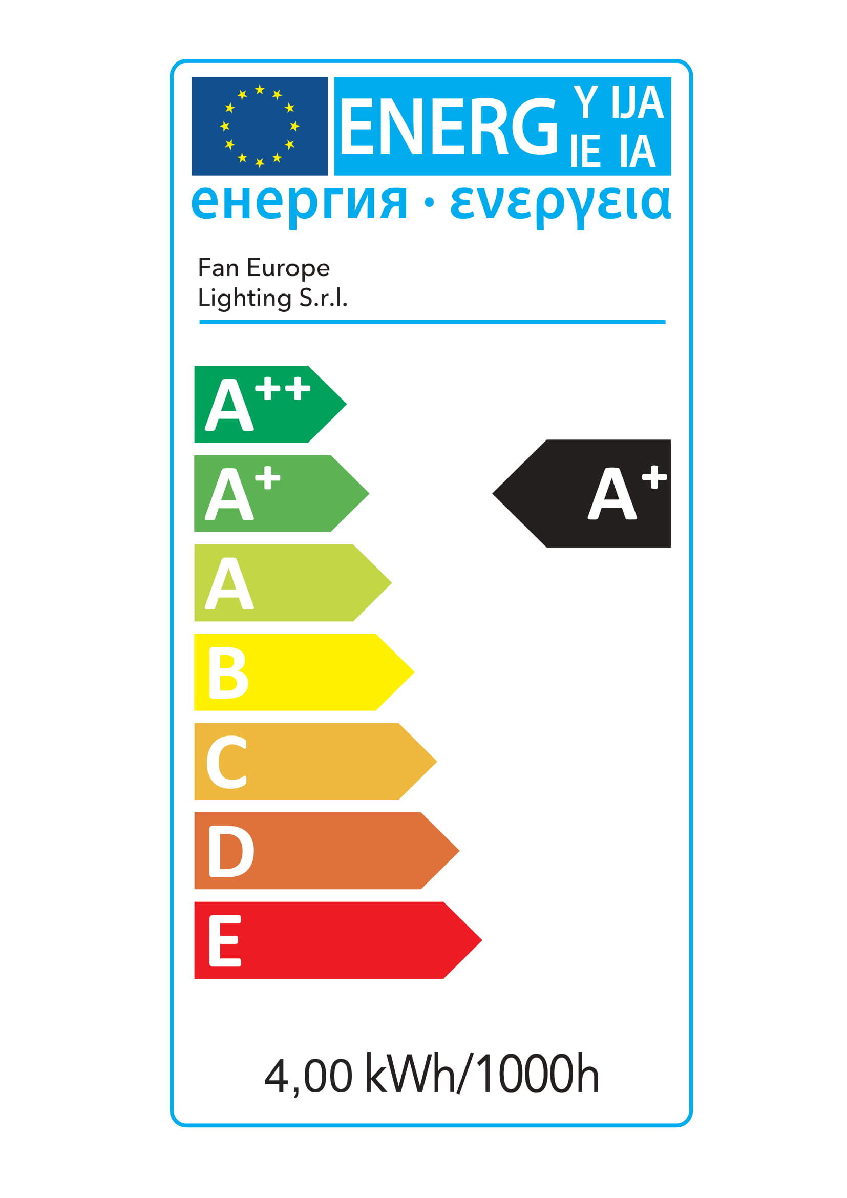 Lampadina LED, E14 goccia, opaco, 4W = 470 LM, 300°, INTEC - 5