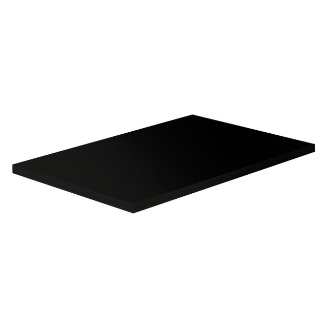Pannello legno fibra composita L 80 x H 40 cm Sp 10 mm nero