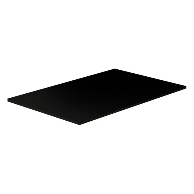 Pannello legno fibra composita L 80 x H 60 cm Sp 5 mm nero