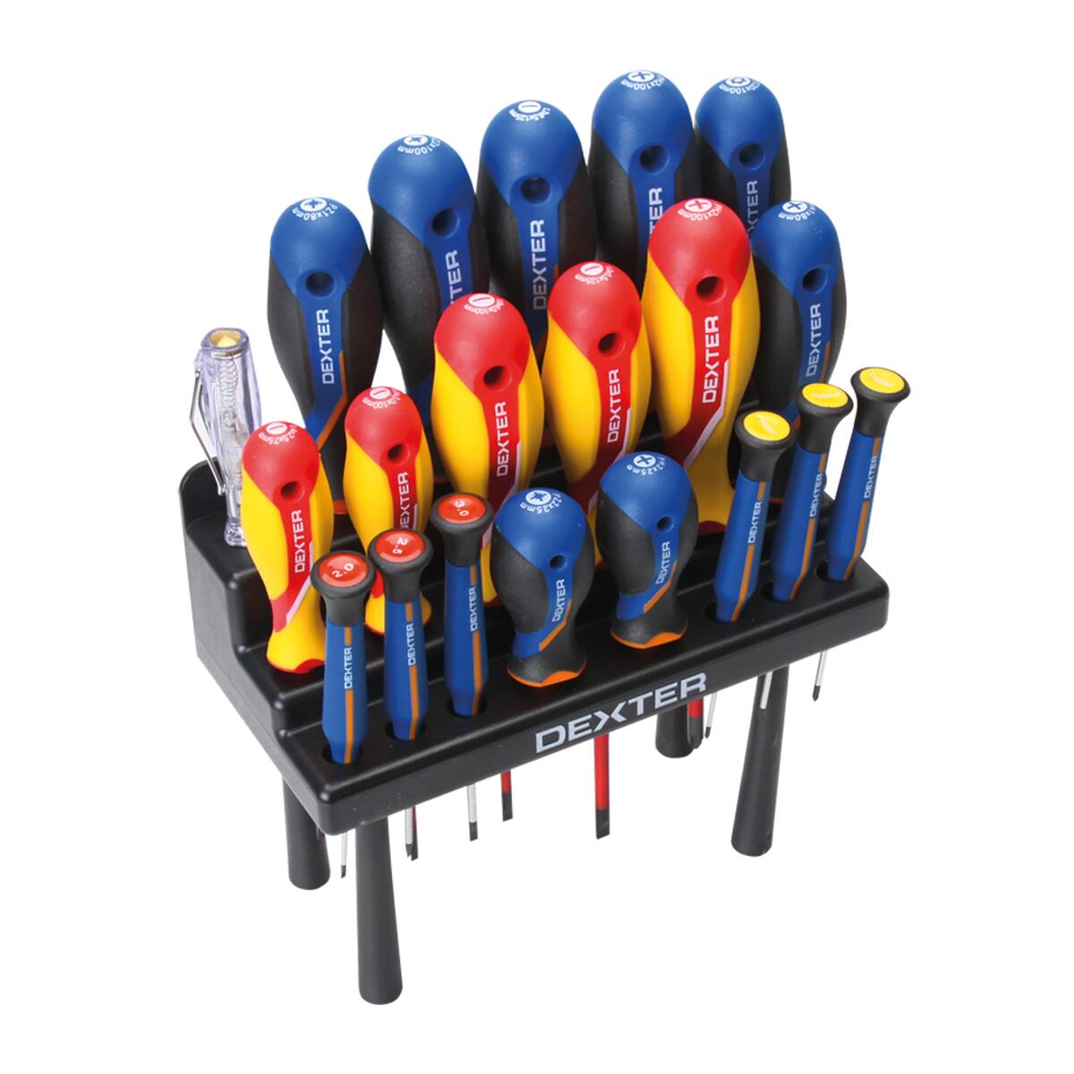 Set di 20 cacciaviti DEXTER SL, PZ, PH, Tamper torx - 3