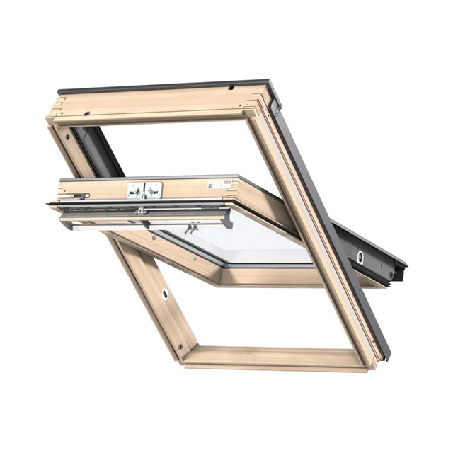 Finestra da tetto (faccia inclinata) VELUX GGL SK06 3070 manuale L 114 x H 118 cm grigio antracite e marrone