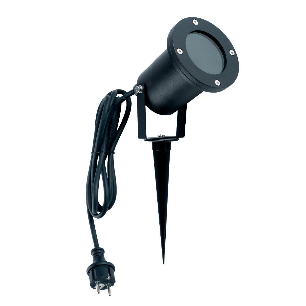 Projecteur à piquer GU10 Ada aluminium noir extérieur max 28W INSPIRE - 4