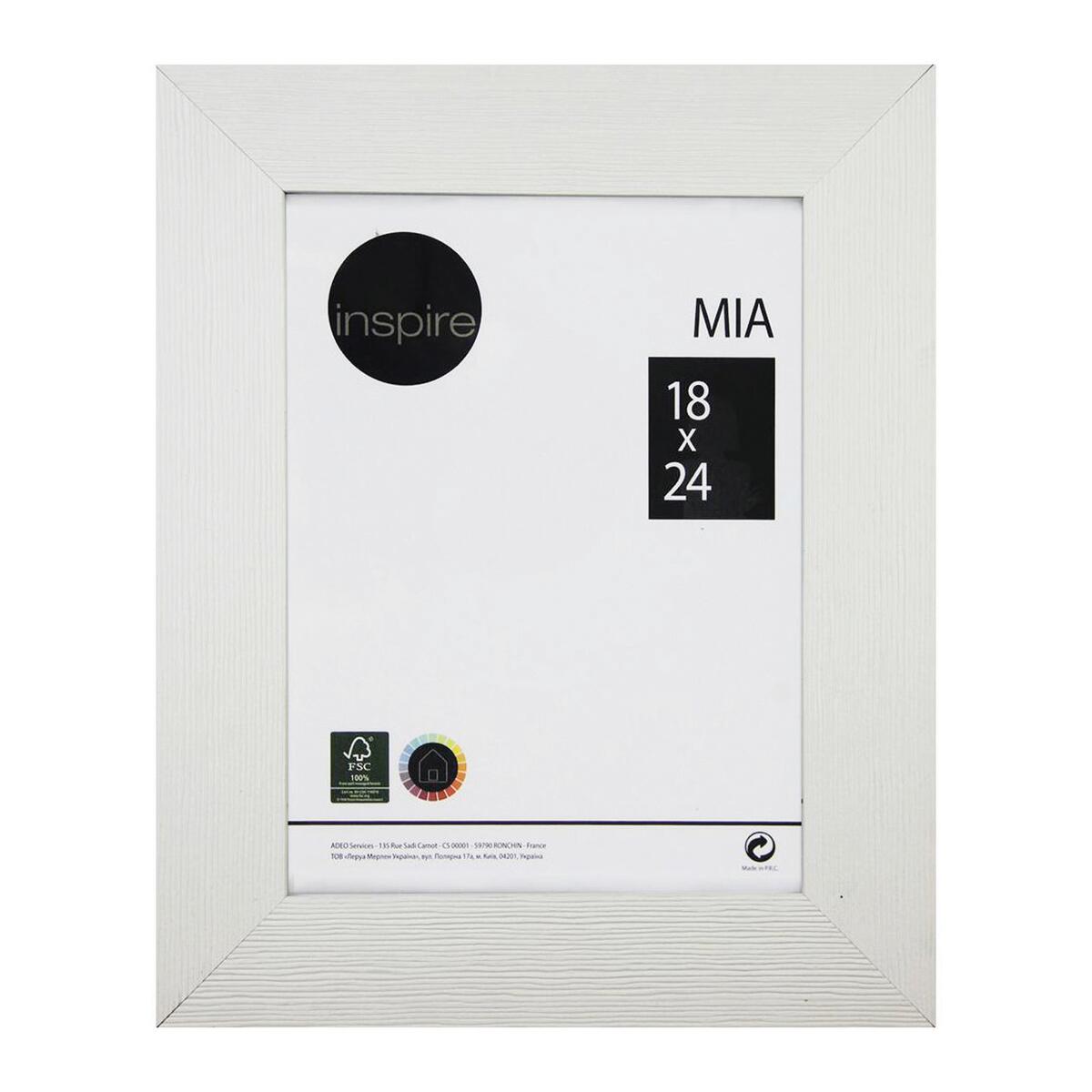 Cornice INSPIRE Mia bianco opaco per foto da 18x24 cm | Leroy Merlin
