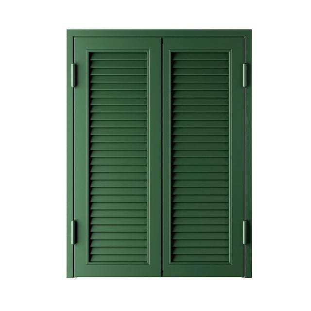 Persiana blindata 2 ante Vesta in ferro H 155 cm verde