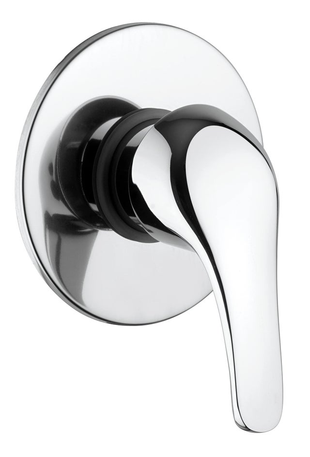 Rubinetto per doccia getto laminare cristallino Natu grigio lucido