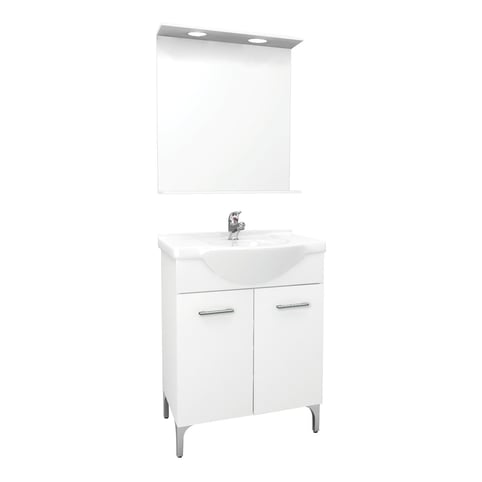 Έπιπλο μπάνιου SMART Simple M63xΒ33,2 cm. σε λευκό