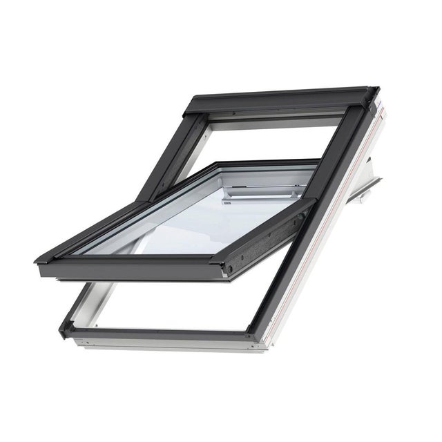 Finestra da tetto (faccia inclinata) VELUX GGL BK04 2068 manuale L 47 x H 98 cm grigio antracite e bianco