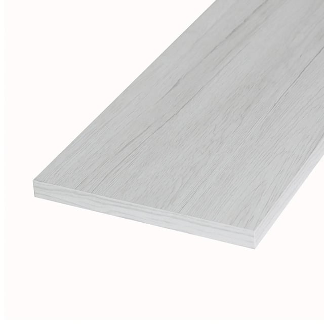 Ripiano per mobile in truciolare rivestito melaminico ARTENS L 100 x P 30 Sp 18 mm rovere bianco