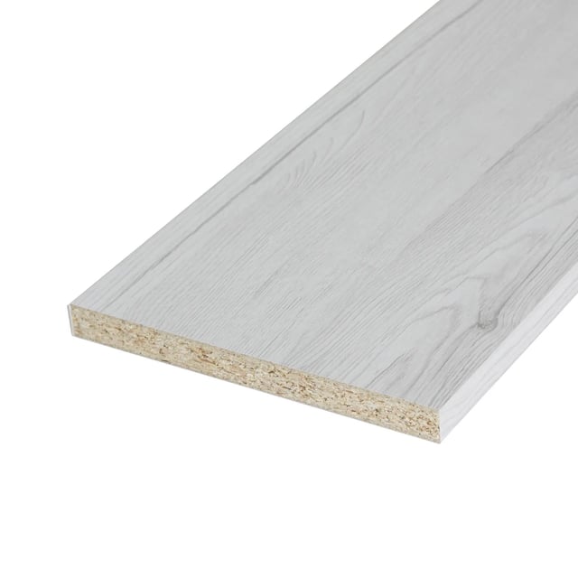 Ripiano per mobile in truciolare rivestito melaminico ARTENS L 182 x P 60 Sp 18 mm rovere bianco