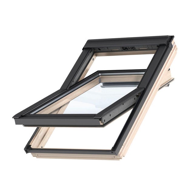 Finestra da tetto (faccia inclinata) VELUX GGL MK08 3068 manuale L 78 x H 140 cm marrone e grigio antracite