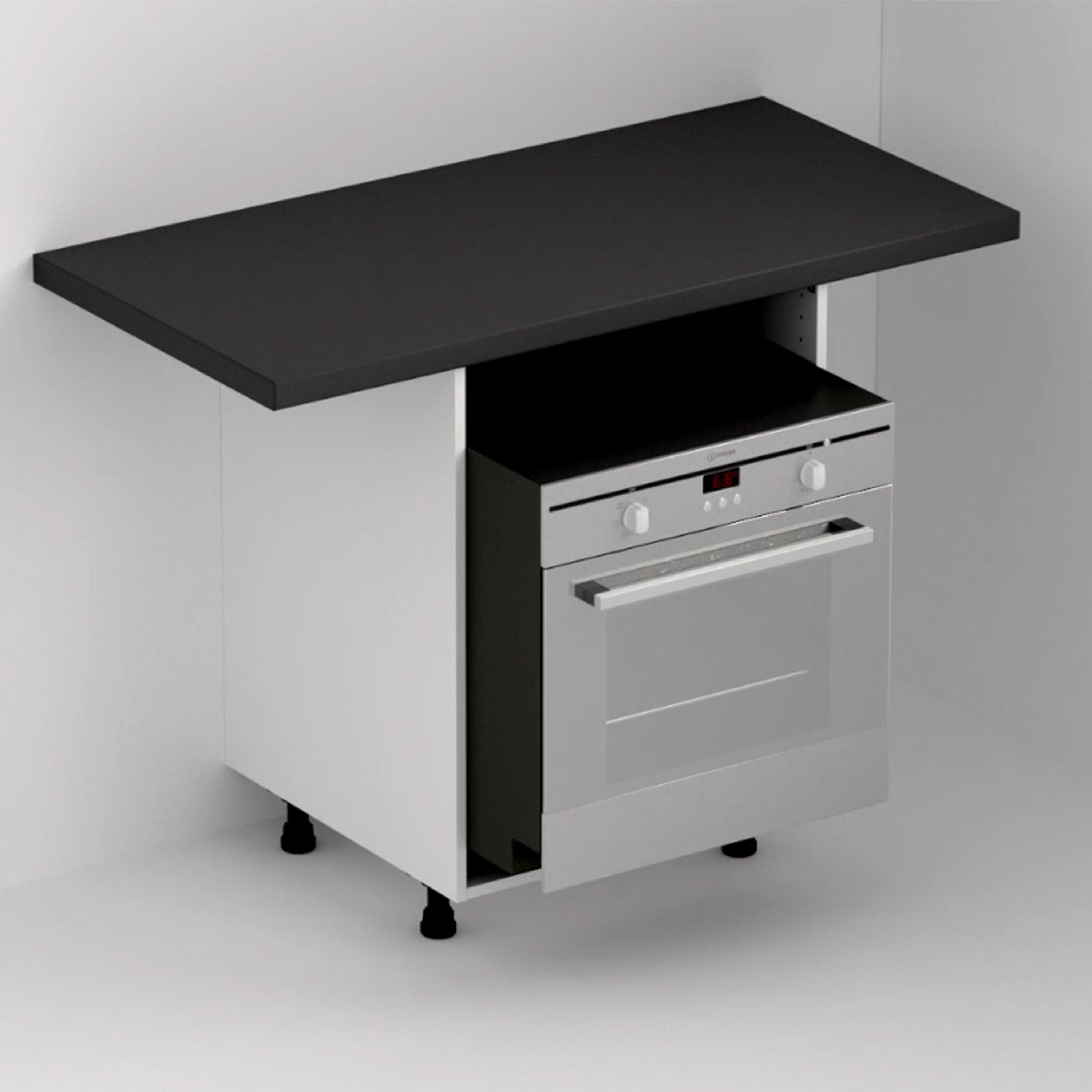 Lot de 2 équerres sous four FINSA blanc H.6.2 x l.51.2 x P.5.2 cm - 3