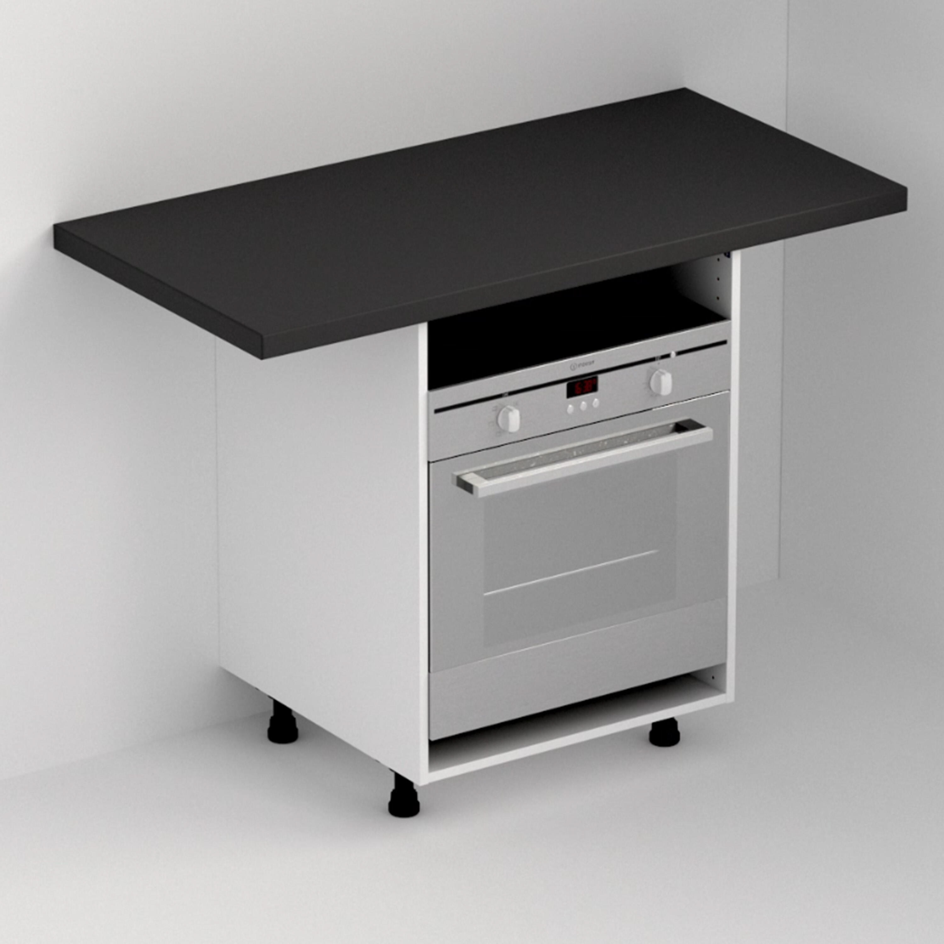 Lot de 2 équerres sous four FINSA blanc H.6.2 x l.51.2 x P.5.2 cm - 2