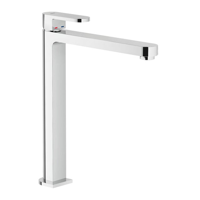 Rubinetto per lavabo getto laminare cristallino up cromato lucido NOBILI H 30 cm