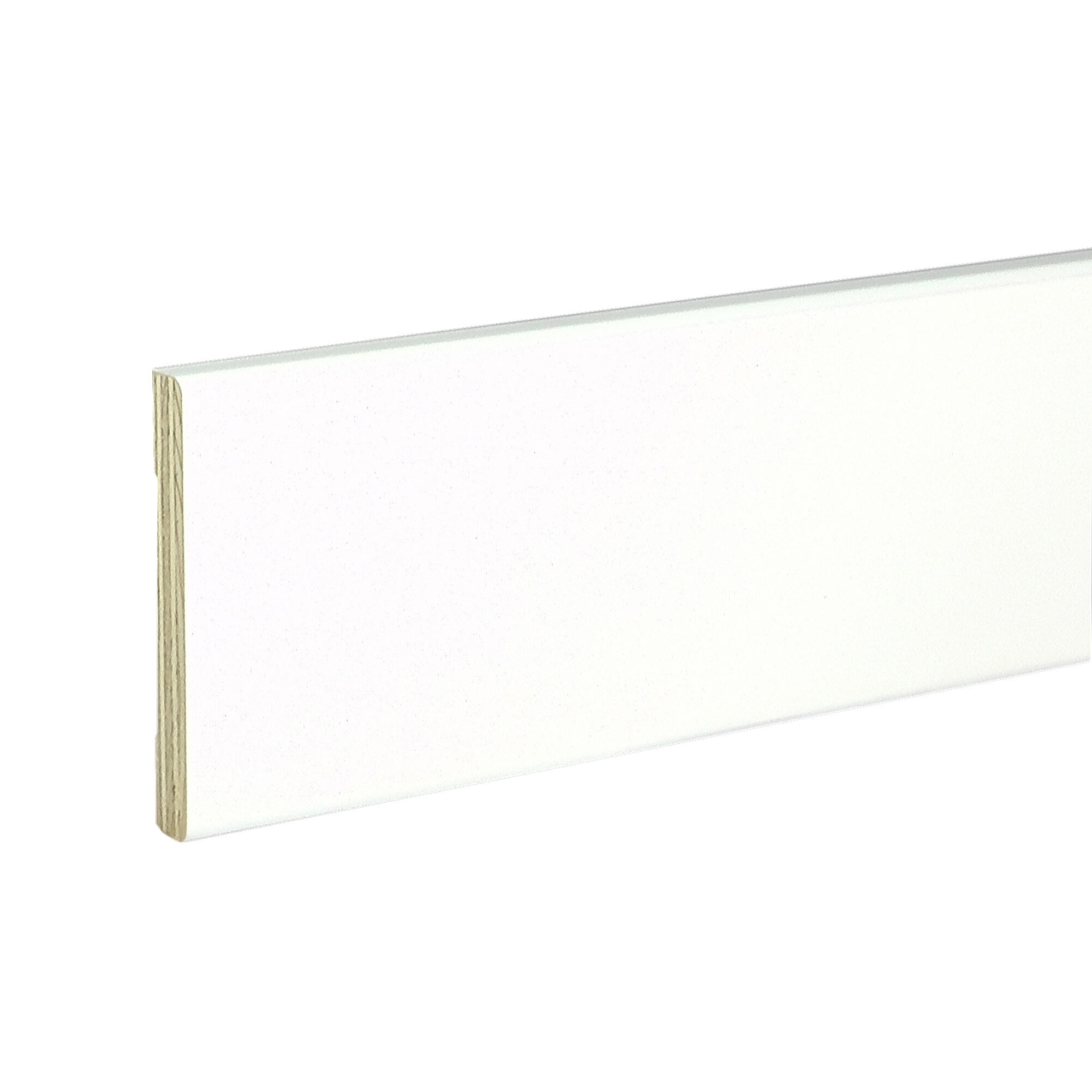 Coprifilo per porta da interno in legno colore bianco P 10 x H 70 x L