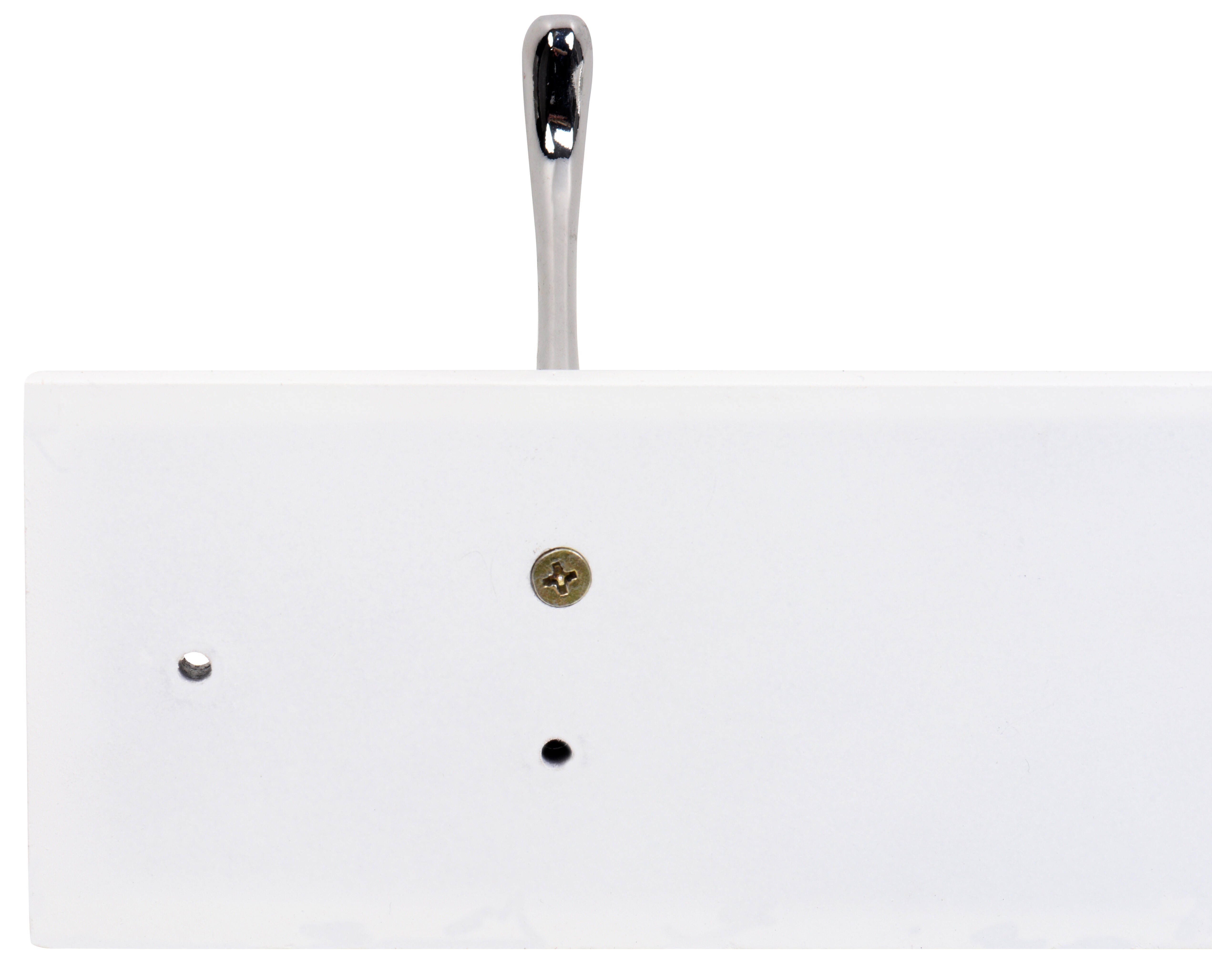 Appendiabiti da avvitare  INSPIRE His in legno bianco opaco 4 ganci L 10.5 x H 54.8 cm - 7