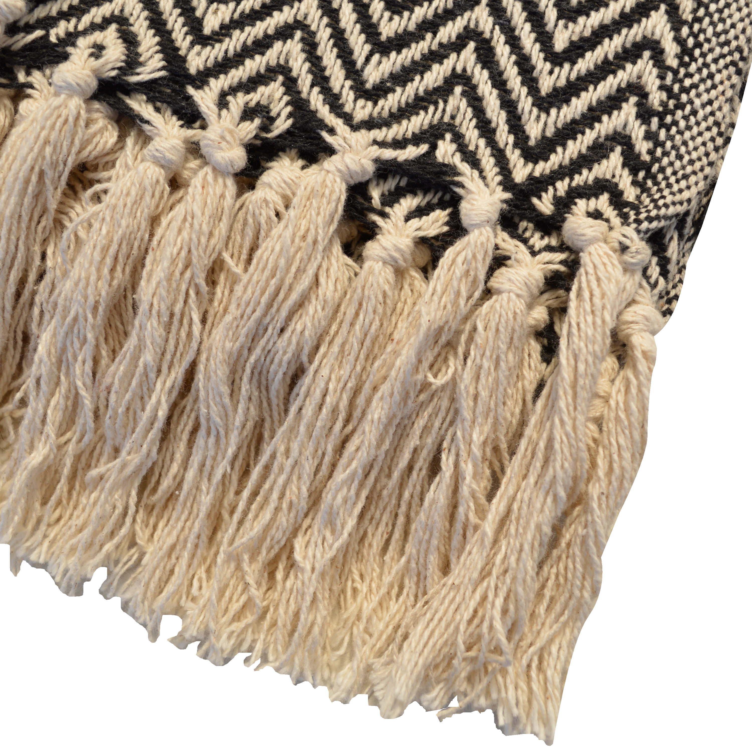 Plaid Aubin, noir / beige l.130 x L.180 cm INSPIRE - 7