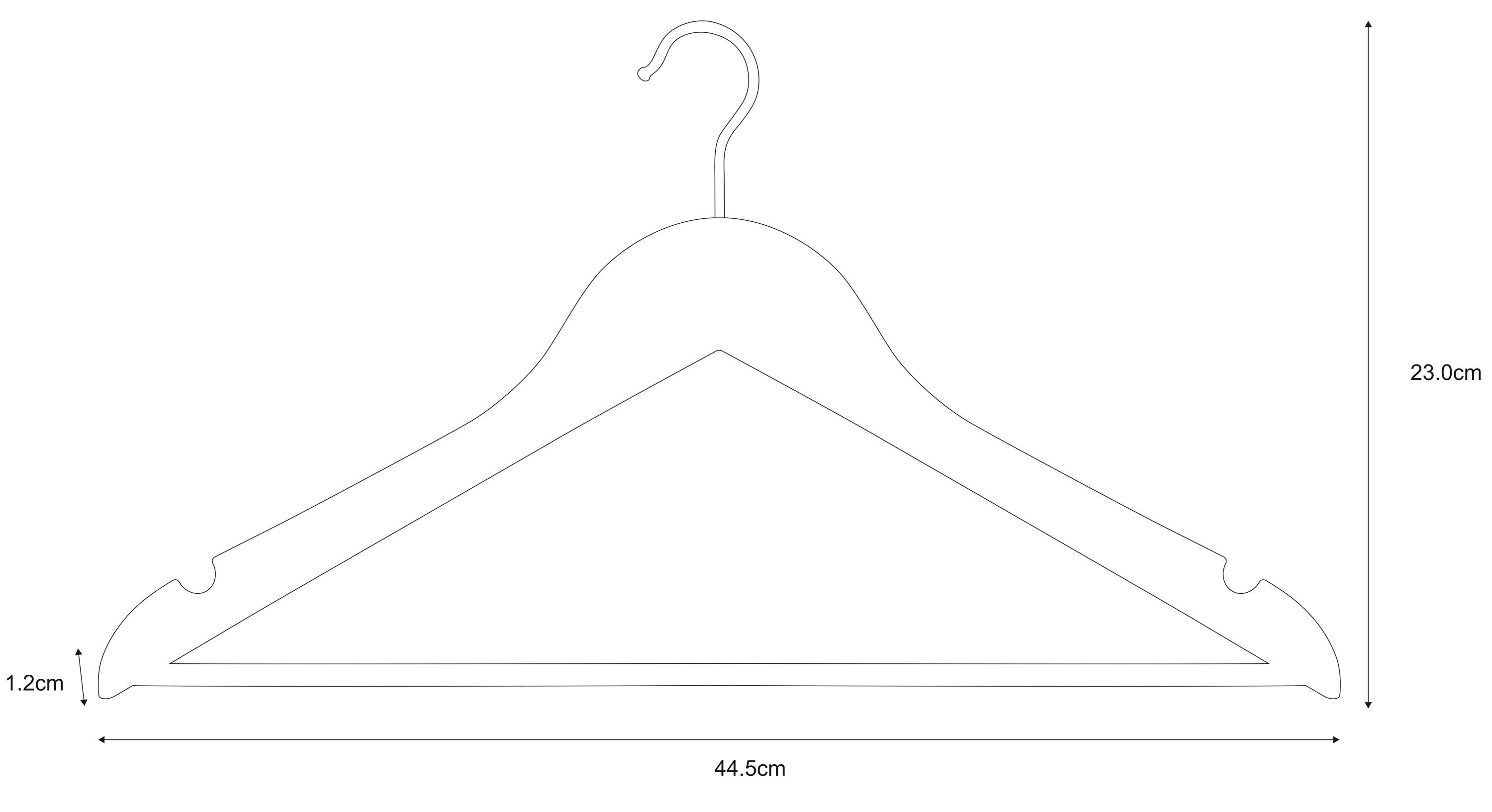 Pack 4 cabides madeira Spaceo - 10